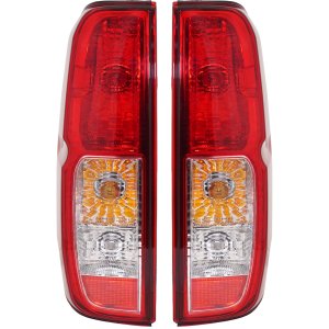 Tail Light Assembly Pair/Set for Nissan Frontier 2005-2014 Left (Driver) and Right (Passenger), fits up to February 2014, Replacement