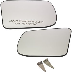 Mirror Glass Replacement Pair/Set for Nissan Altima Sedan 2013-2018, Right (Passenger) and Left (Driver), Non-Heated, with Backing Plate, without Signal Light