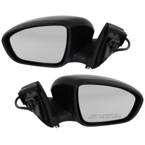 Power Heated Mirror Pair/Set for Nissan Sentra 2020-2021 with Right (Passenger) and Left (Driver) Side, Manual Folding, Paintable, with Signal Light Replacement