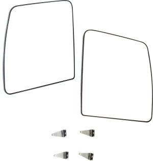 Mirror Glass Pair/Set for 2012-2021 Nissan NV Series Full Size Van, Right (Passenger) and Left (Driver), Non-Heated, Non-Towing, Main Glass, Standard Mirror with Backing Plate, S Model Replacement