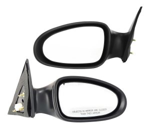 Mirror Pair/Set for 2002-2004 Nissan Altima, Right (Passenger) and Left (Driver), Power, Non-Folding, Non-Heated, Paintable, without Auto Dimming, Blind Spot Detection, Memory, and Signal Light Replacement