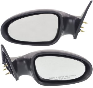 Mirror Pair/Set for Nissan Altima 2002-2004, Right (Passenger) & Left (Driver), Manual Adjust, Non-Folding, Non-Heated, Paintable, w/o Auto Dimming, Blind Spot Detection, Memory, with Signal Light, Replacement