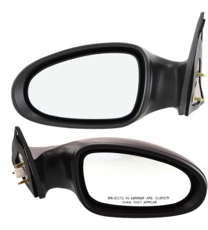 Power Mirror Pair/Set for Nissan Altima 2005-2006, Right (Passenger) and Left (Driver), Non-Folding, Non-Heated, Paintable, w/o Auto Dimming, Blind Spot Detection, Memory, and Signal Light Replacement
