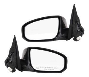 Mirror Pair/Set for Nissan Maxima 2004-2005, Right (Passenger) and Left (Driver), Power Folding, Heated, Paintable with Memory, Replacement