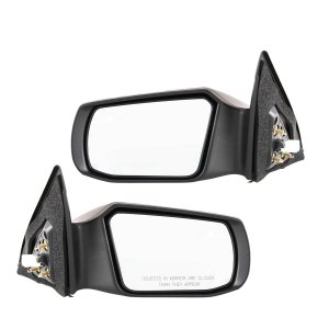 Power Mirror Pair/Set for Nissan Altima 2007-2012, Right (Passenger) and Left (Driver), Non-Folding, Non-Heated, Paintable, w/o Auto Dimming, without Blind Spot Detection, Memory, Signal Light, 2.5L Engine, Sedan/Hybrid w/o Convenience Package, Replacement