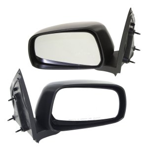 Manual Adjust and Manual Folding Mirror Pair/Set for Nissan Frontier 2005-2021, Right (Passenger) and Left (Driver), Non-Heated, Textured, Compatible with Desert Runner, Nismo Off-Road, S, SE, SV, XE Models Replacement