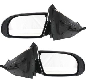 Mirror Pair/Set for Nissan Maxima 2009-2014, Right (Passenger) and Left (Driver), Power Adjustment, Non-Folding, Heated, Paintable with Signal Light, Without Memory & Sport Package, With Premium Replacement