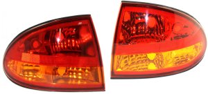 Tail Light Pair/Set for 1999-2004 Alero, Includes Right (Passenger) and Left (Driver) Lens and Housing, Replacement