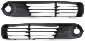 Front Fog Light Molding Pair/Set for Pontiac G6 2005-2009, Right (Passenger) and Left (Driver) Side, Paint to Match Replacement
