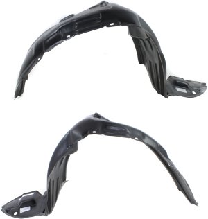 Front Fender Liner Pair/Set for Pontiac VIBE 2003-2008, Includes Left (Driver) and Right (Passenger) Sides, Replacement