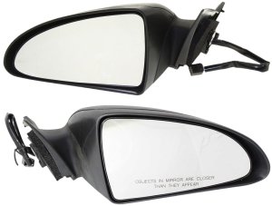Power Mirror Pair/Set for Pontiac G6 2006-2009, Right (Passenger) and Left (Driver), Manual Folding, Non-Heated, Textured, for Coupe and Convertible, Replacement