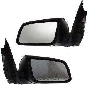 Mirror Pair/Set for Pontiac Caprice (2011-2014), G8 (2008-2009) Right (Passenger) and Left (Driver), Power, Manual Folding, Heated, Paintable, without Auto Dimming, Blind Spot Detection, Memory, Signal Light Replacement