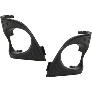 Pair/Set - Fog Light Cover for Acura TSX Sedan 2009-2010, Textured Black, Right (Passenger) and Left (Driver) Sides, Replacement