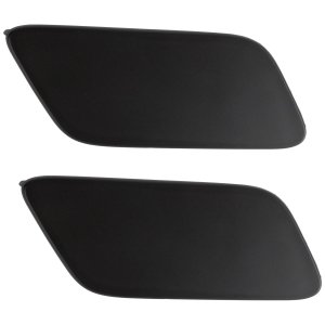 Headlight Washer Cover Pair/Set for Audi Q7 2017-2019, Right (Passenger) and Left (Driver), Primed (Ready to Paint), Excludes S-Line Package, Replacement