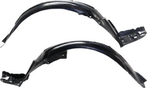 Pair/Set - Front Fender Liner Pair/Set for Acura TLX 2015-2017, Right (Passenger) and Left (Driver), Polypropylene, Injection Form, Replacement