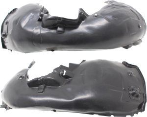 Front Fender Liner Pair/Set for Audi A4/A4 Quattro 2017-2019, Right (Passenger) and Left (Driver) Rear Section, Replacement