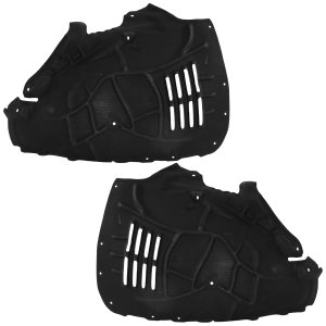 Front Fender Liner Pair/Set for Audi Q7 2017-2021, Right (Passenger) and Left (Driver), Front Section, 3.0L Supercharged Engine Replacement