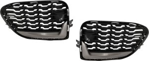 Front Bumper Grille Molding Pair/Set for BMW X4 2015-2018, Right (Passenger) & Left (Driver), Outer, Primed (Ready to Paint), M40i Model Replacement