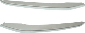 Front Bumper Molding Pair/Set for BMW 3-Series, 2016-2019, Right (Passenger) and Left (Driver), Chrome, Sport Line without M Sport Package, Sedan/Wagon Replacement - fits 320i, 330i, 340i.