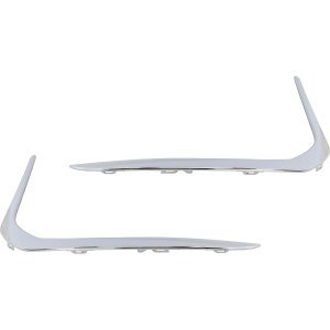 Front Bumper Molding Pair/Set for BMW 7-Series 2020-2022, Right (Passenger) and Left (Driver), Lower Replacement Models: for 740i, 740i xDrive, 745e xDrive, 750i xDrive, M760i xDrive, Alpina B7 xDrive.