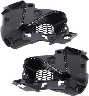 Front Bumper Support Pair/Set for BMW M2 (2016-2017), Right (Passenger) and Left (Driver) Outer Cover Replacement