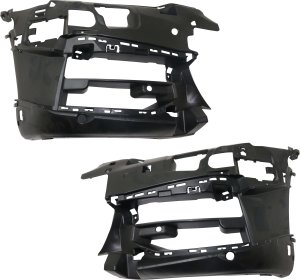 Front Bumper Retainer Pair/Set for BMW 5-Series 2017-2020, Right (Passenger) and Left (Driver), Outer Cover Insert with M Package, Sedan, Replacement