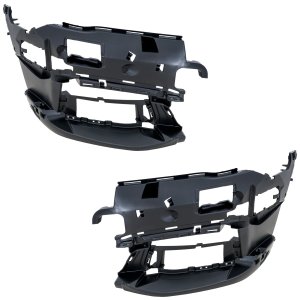 Pair/Set - Front Bumper Support for BMW 7 Series (2016-2019) Right (Passenger) and Left (Driver), Outer Cover Insert, with M Package, Replacement Models: for 740i, 740Li, 745Li, 750Li, 760Li
