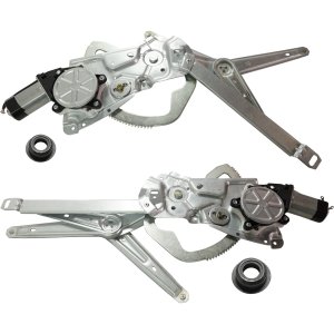 Front Window Regulator Pair/Set for BMW 3-Series 1992-1999, Right (Passenger) and Left (Driver), Power with Motor, Hatchback/Sedan Replacement Models: for 318i, 318is, 325i, 328i