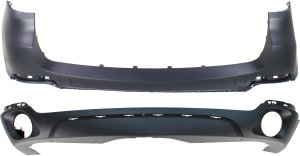 Rear Bumper Cover Set for 2014-2018 BMW X5 35d/35i Models, Upper and Lower, Excluding M Sport Line, Luxury Line/X Line, Replacement