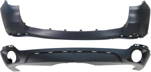 Rear Bumper Cover Set for 2014-2018 BMW X5 Models, Upper and Lower, Excludes M Sport Line and Luxury Line/X Line, For 35d/35i Models, Replacement