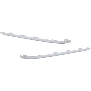 Rear Bumper Molding Pair/Set for BMW 7-Series 2020-2022, Right (Passenger) and Left (Driver) Side Cover, Chrome, Without M Package - Replacement Models: for 740i, 740i xDrive, 745e xDrive, 750i xDrive, M760i xDrive, ALPINA B7 xDrive.
