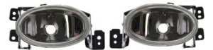 Front Fog Light Pair/Set for Acura TSX 2004-2008, Right (Passenger) and Left (Driver) with Lens and Housing, Factory Installed, Replacement