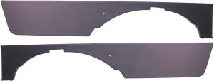 Front Fog Light Molding Pair/Set for Audi A4/S4 2005-2009, Upper Black, Right (Passenger) and Left (Driver), Replacement
