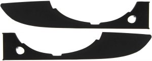 Front Fog Light Molding Pair/Set for Audi A4/S4 2005-2009, Lower, Right (Passenger) and Left (Driver), Paint to Match, Replacement