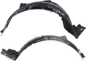 Front Fender Liner Pair/Set for Acura TSX 2006-2008, Right (Passenger) and Left (Driver) Replacement