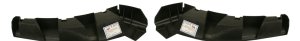 Front Bumper Bracket Pair/Set for Chevrolet Silverado 2007-2010, Right (Passenger) and Left (Driver), Filler Support, Plastic, Fits 2007 Non Classic Models, Replacement