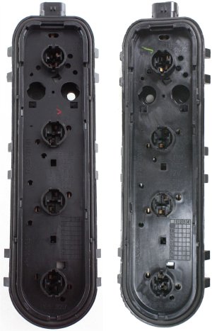 Tail Light Connector Plate Pair/Set for Chevrolet Venture 1997-2005, Right (Passenger) and Left (Driver) Replacement