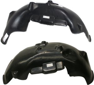 Front Fender Liner Pair/Set for Dodge Full Size Pickup 2002-2009, Right (Passenger) and Left (Driver), Fits 2005-2009 RWD (Excludes 2003-2004, 3500 Models), Replacement