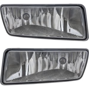 Front Fog Light Assembly Pair/Set for Ford Explorer 2006-2010, Right (Passenger) and Left (Driver) Replacement 