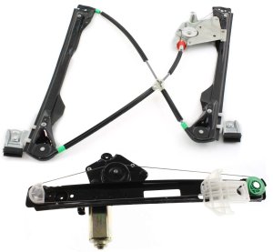Front and Rear Window Regulator Set for 2000-2007 Ford Focus, Power, with Motor, Left (Driver) Side Replacement