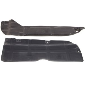 Engine Splash Shield Under Cover Pair/Set for Hyundai Elantra 2007-2012, Kia Forte 2010-2013, Right (Passenger) and Left (Driver) Rear Section, Replacement