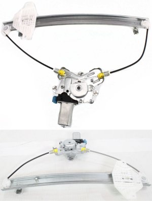 Front and Rear Window Regulator for Hyundai Sonata 1999-2005/Optima 2002-2006, Left (Driver) Side Power Window Regulator with Motor, Replacement Set