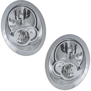 Headlight Assembly for Cooper 2005-2008, Right (Passenger) & Left (Driver), Halogen, Without Headlight Washer, Replacement Pair/Set