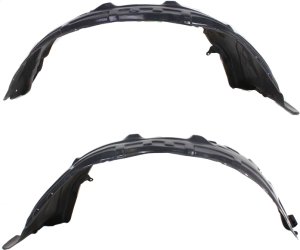 Front Fender Liner Pair/Set for Mazda CX-9 2007-2009, Right (Passenger) and Left (Driver), Replacement