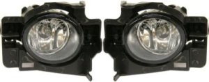Front Fog Light Assembly Pair/Set for Nissan Altima Coupe 2008-2013, Right (Passenger) and Left (Driver), Replacement