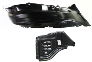 Front Fender Liner for TOYOTA TUNDRA, 2007-2013 Right (Passenger) Side, Set of 2 Front and Rear Section Replacement Set
