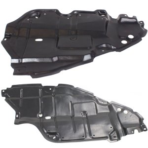 Engine Splash Shield Pair/Set for Toyota Camry 2007-2010, Under Cover, Right (Passenger) and Left (Driver) Replacement