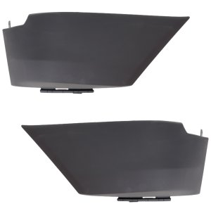 Front Bumper Cover Pair/Set for 2022-2023 Chevrolet Traverse, Lower, Textured, Aluminum, Right (Passenger) and Left (Driver), Suitable for LS, LT, RS Models - Replacement
