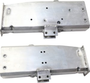 Front Bumper Bracket Pair/Set for Cadillac ATS-V 2016-2019, Right (Passenger) and Left (Driver) with Energy Absorber, Aluminum Replacement