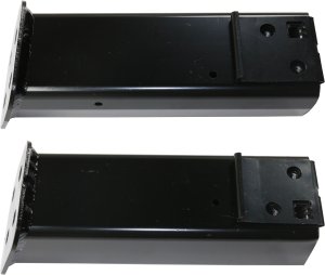Front Bumper Bracket Pair/Set for Chevrolet Volt 2016-2019, Right (Passenger) and Left (Driver) Side Replacement